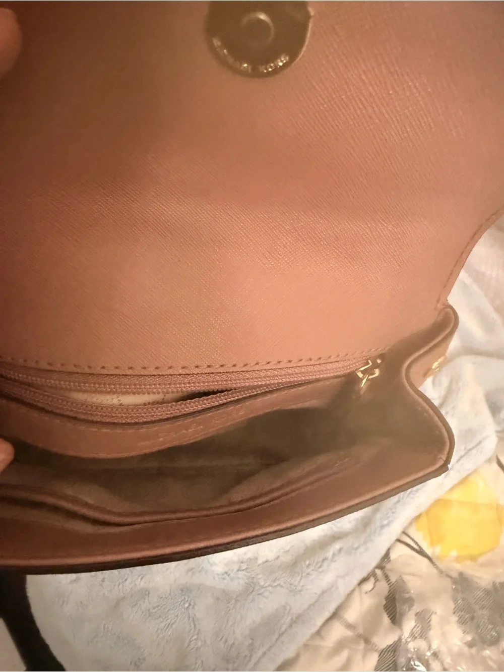 Michael Kors Mini Top-Handle Satchel in Dusty Rose Brown